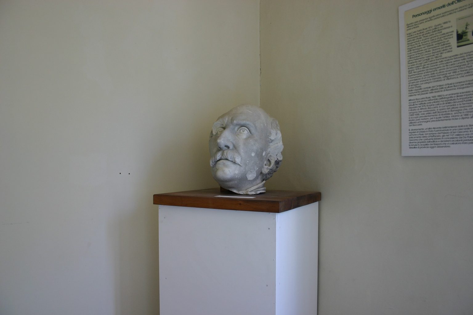 Head from Farini's original monument in Ravenna, Museo Civico, Russi, Italy - 01.JPG